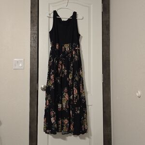 Floral Black Maxi Dress